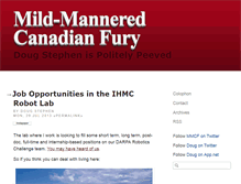 Tablet Screenshot of canadian-fury.com